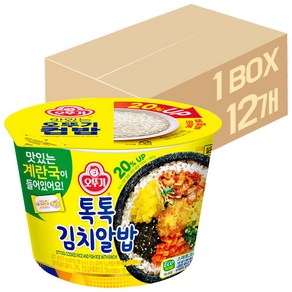 오뚜기 컵밥 톡톡김치알밥, 222g, 12개