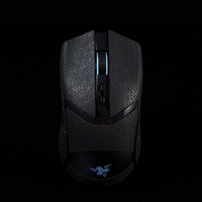 마우스그립테이프 미끄럼방지 땀 흡입 프리 컷 마우스 그립 테이프 도마뱀 스킨 스티커 스케이트 RAZER COBRA PRO, fo Raze, Black_5