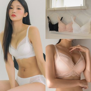 [뽕브라마켓] 5cm 글로리 푸쉬업 왕뽕 레이스 AA컵전용 브라팬티세트