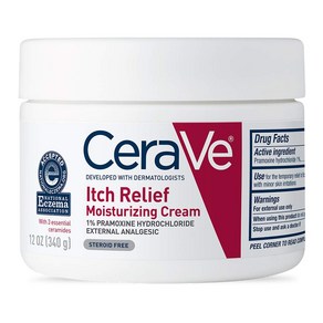 CeaVe 세라비 이치릴리프 수분크림 12oz(340g) 2개 Moistuizing Ceam fo Itch Relief, Whole Body, 340g