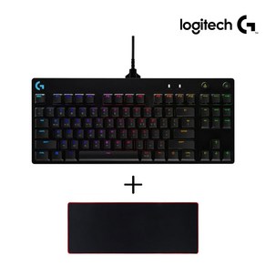 로지텍코리아 로지텍G PRO TKL GX BLUE 기계식 게이밍 키보드 + 장패드