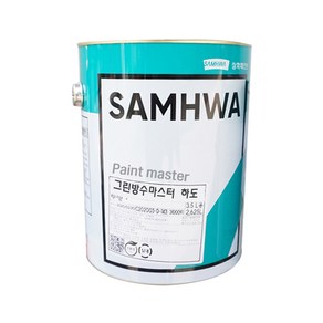 삼화페인트 옥상방수 우레탄 그린방수마스터 속건형 하도, 1개, 3.5L, 투명 유광