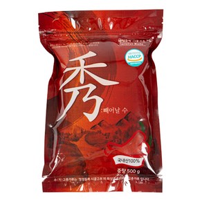 정성듬뿍시골고추 수 고춧가루 중간맵기 아주고운굵기, 500g, 1개