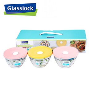 [슈퍼HOT][Glasslock] 글라스락 쿠킹볼 330ml 3조, 3개