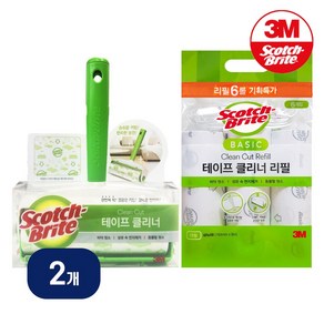 3M 테이프 클리너 대형 핸들+베이직 대형 리필 6개입