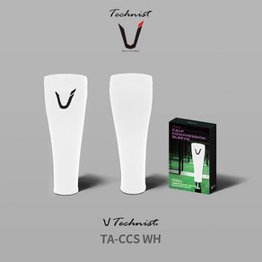 테크니스트 배드민턴 종아리 보호대 화이트 TA-CCS-WH, 1개