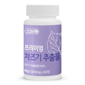 건강바름 프리미엄 차즈기 추출물 1000mg x 60정, 1개