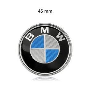 BMW 호환엠블럼 외제차로고 배지 후드 전면 후면 트렁크 스티커 F30 F32 F34 F20 F10 X5 F15 X6 F16 E39 E46 E60 E90 용 45mm 74mm 8, 2) 45mm Steeing wheel