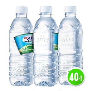 [KT알파쇼핑]제주 삼다수 그린(무라벨) 500ml 40병 생수, 40개