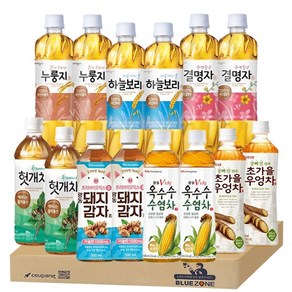 차음료 500ml 모음 14개입 세트 A (누룽지차2+하늘보리차2+결명자차2+헛개차2+v라인 옥수수수염차2+돼지감자차2+초가을우엉차2)