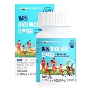 일동 하이 류신 프리미엄 고함량 단백질 1000mg, 60정, 5개