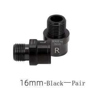 RRSKIT-페달 액슬 익스텐더 16mm/20mm 자전거 페달 MTB 로드 바이크용 스틸 볼트 스페이서, 16mm black, CHINA, 03 16mm Black, 1개