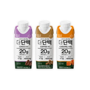 빙그레 더단백 드링크 프로틴음료 250ml 3종 기획, 1세트