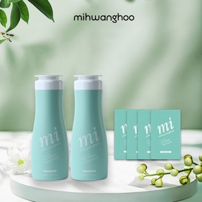 [Mihwanghoo] 산양유 프리미엄 Shampoo_400ml 2개 + 1회용 파우치 4개, 400ml