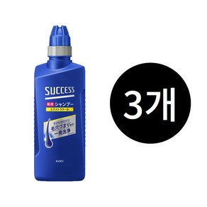 KAO SUCCESS 석세스 약용 샴푸 본품, 3개, 400ml