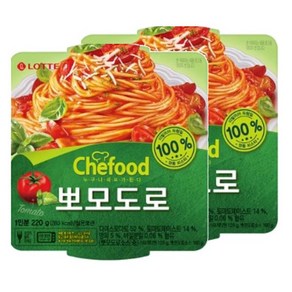 롯데웰푸드 캠핑 간편식 편의점 Chefood 사각 뽀모도로 스파게티 x 2개 자취 홈파티 와인안주, 220g, 1개