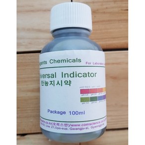 Univesal Indicato 만능지시약 화) 산성도측정시약 ph지시약, 1개, 100ml