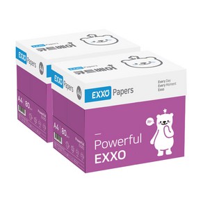 엑소 큐트베어 복사용지 A4용지 80g 2BOX(5000매)