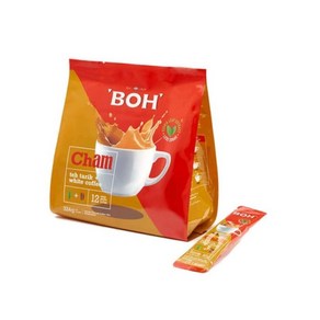 말레이시아 BOH 보흐 참 테타릭 화이트커피 Teh Taik+White Coffee, 1개, 324g, 12개입