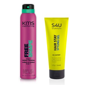 KMS 프리쉐입 2in1 드라이전용 스타일링 피니싱 헤어스프레이+S4U 헤어스테이 스타일링 젤, 150ml, 1개