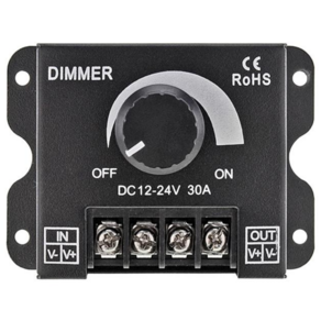 일렉클라우드 LED 디머 조광기 12V-24V 30A 조명 밝기조절 컨트롤러 스위치 Dimmer