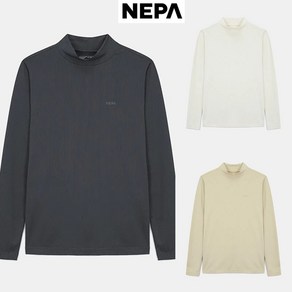 네파 25SS 봄시즌/인기상품/간절기 시즌 아우터 안에 입기 좋은 이너형 터틀넥 긴팔 티셔츠/여성 골조직 반넥 티셔츠 7L25340