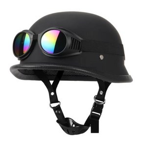 오토바이 하프 헬멧 독일 가죽 빈티지 헬멧 Casco Moto 오토바이 오픈 페이스 헬멧 바이커 파일럿 DOT 인증 S-XXL