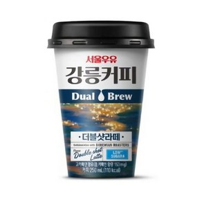 서울우유 강릉커피 더블샷라떼 컵커피 250ml x 10개