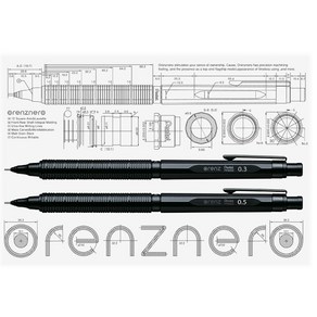 펜텔 오렌즈 네로 0.3mm (PP3003-A) 0.5mm(PP3005-A) 고급샤프, 단품없음