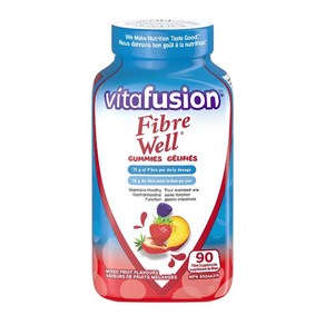 (캐나다 직송) Vitafusion 파이버 웰 보충제 구미젤리 섬유소 10g 포장은 다를 수 있습니다.