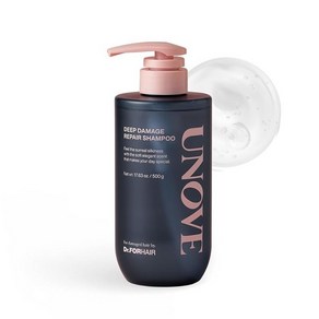 DFORHAIR [UNOVE 공식] 딥 데미지 리페어 샴푸500ml, 1개, 500ml