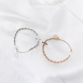 오도르 묵주팔찌 [silve925], 15cm(여성평균사이즈), Rose gold, 각인안함, 1개