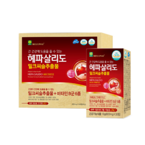 애플트리김약사네 헤파살리도 밀크씨슬 600mg x 60정 (2개월분) / 간영양제, 2개, 30정