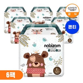 나비잠 기저귀 슈퍼드라이 팬티 6팩, 대형(L), 180매