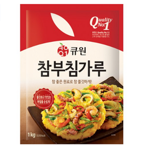 큐원 참 부침가루, 1kg, 2개