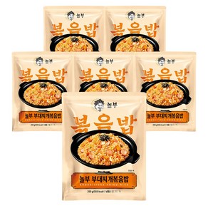 놀부 간편한끼 부대찌개볶음밥, 6개, 250g