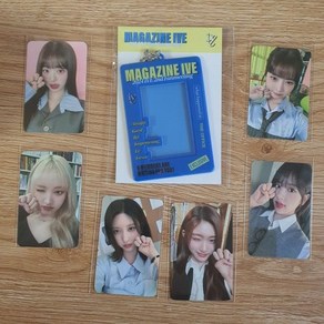 아이브 2024 IVE 2nd Fanmeeting MAGAZINE IVE 공식 포토카드 홀더 세트 한정판 원영 - 멤버 한장만