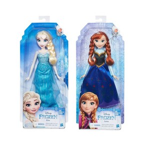 디즈니 겨울왕국 프로즌 클래식 엘사 안나 인형 2종 택1/ Disney Fozen Classic Fashion-Elsa o Anna, 1. Elsa Doll, 1개