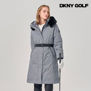 DKNY GOLF 24FW 여성 인퀼팅 덕다운 코트