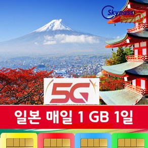 일본유심칩 소프트뱅크 5G speed 속도 심카드 3일 4일 5일 7일 10일 등 다양항 일수 가능 softbank 유심 택배수령 스카이패스로밍, 1일, 1개, 5G지원 매일 1GB