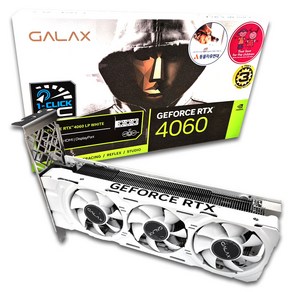 갤럭시 GALAX 지포스 RTX 4060 WHITE OC D6 8GB LP 그래픽카드