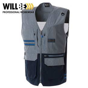 윌비 PR804 컬러 블록 VEST