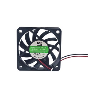 쿨링팬 60mm DC12V 0.15A 냉각팬 DA06010S12H, 1개