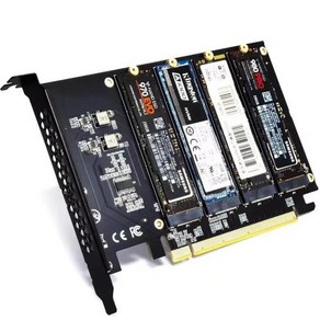 M.2 NVMEPCIe 4.0 어댑터 SSD용 확장 카드 Gen4 마더보드 X1, 한개옵션1, 1개