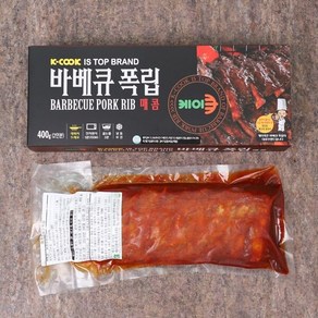 [케이쿡] 매콤바베큐 폭립 400g x 6팩, 6개