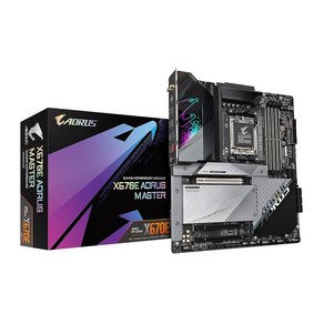 GIGABYTE X670E AORUS 마스터 (AM5/ LGA 1718/ AMD X670E/ EATX/ DDR5/ Quad M.2 PCIe 5.0/ USB 3.2 Gen2X2 T, X670E AORUS MASTER