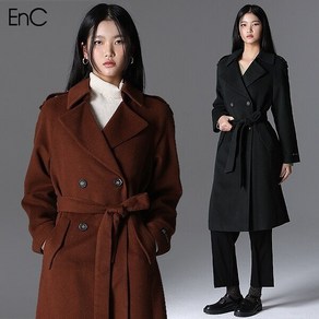 EnC 캐시미어 더블 롱 울코트 265186