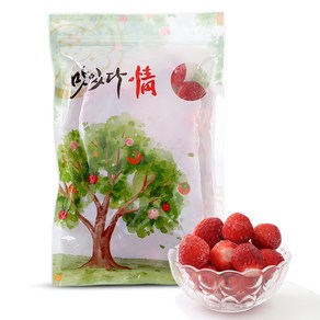 국산 세척 냉동딸기 중량별 사이즈랜덤 쥬스용딸기 냉동과일, 1박스, 3kg
