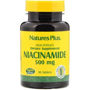 Natues Plus 나이아신아마이드 500 mg 90 태블릿, 90정, 1개