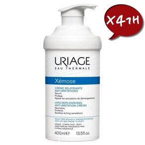 URIAGE 프랑스 정품 유리아쥬 제모스 크림 400ml (가려움완화) 4개세트, 4개